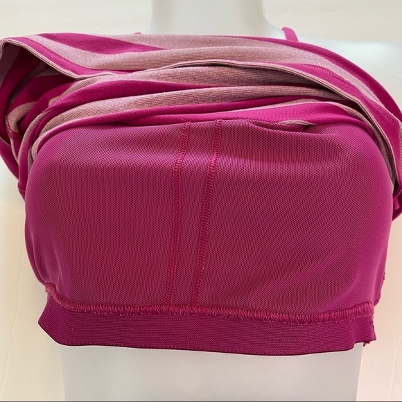Lululemon Power Y Tank Luon striped Raspberry Size 4 - Picture 11 of 11